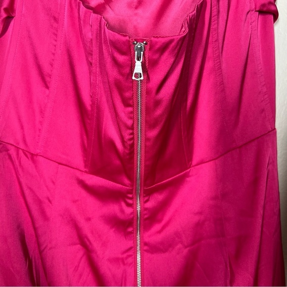 NWT Bardot Women’s Trinity Corset Mini Dress In Deep Pink Size Large - Picture 9 of 12